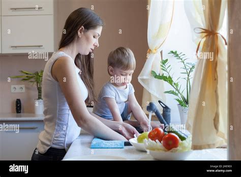 mom son in kitchen porn